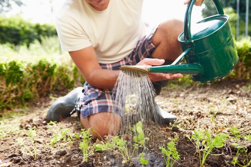 Garden waste being separated for recycling in Harold Hill